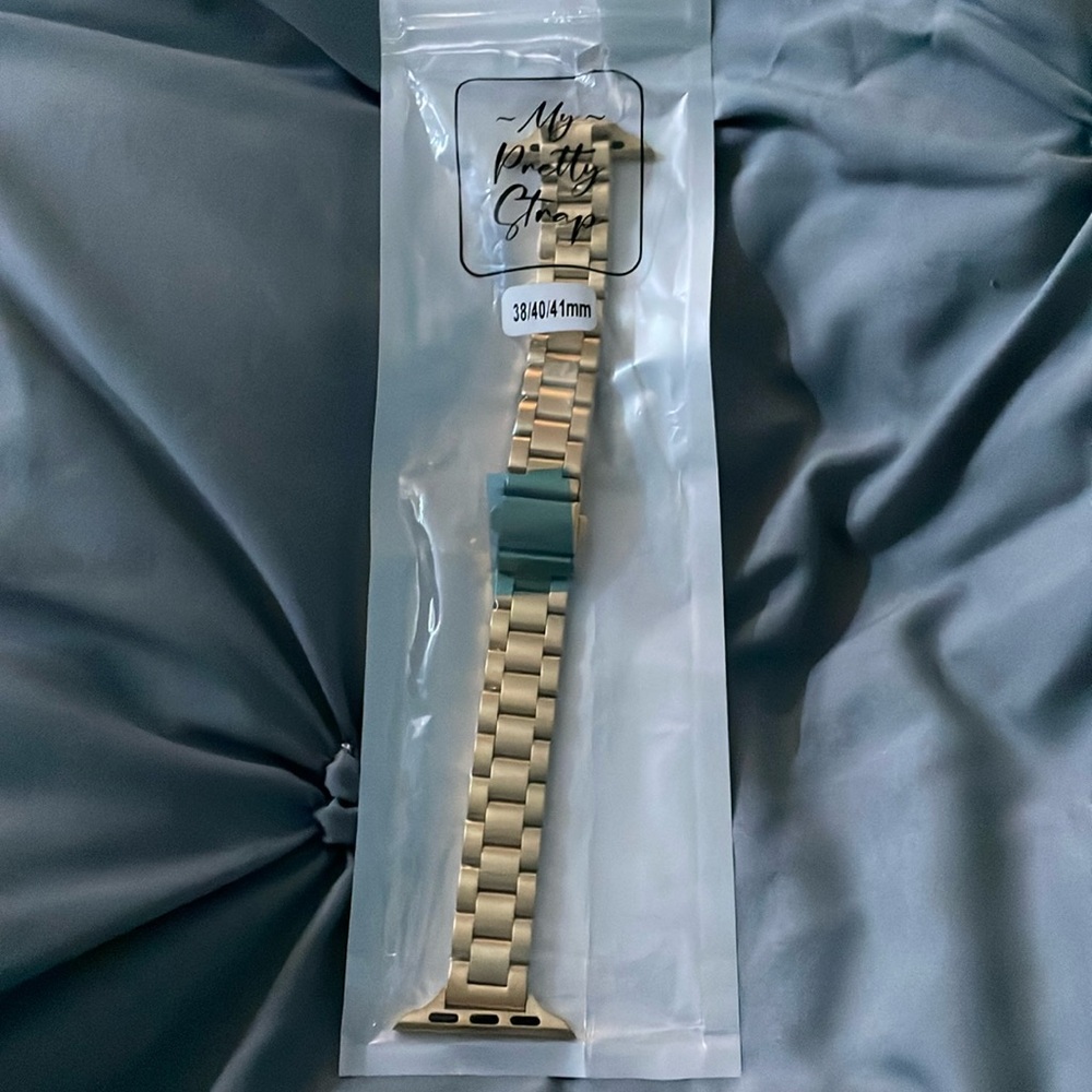 Gold Apple Watch link band